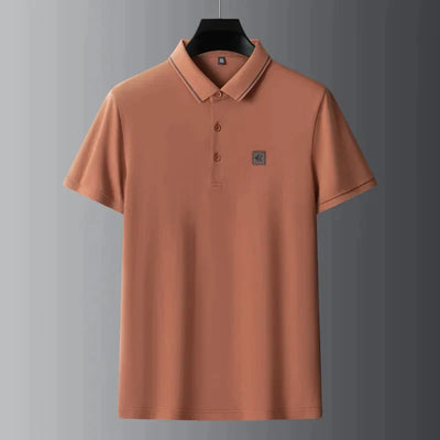 High-end 100% cotton POLO shirt Men's lapel 2023 summer fashion brand embroidery Paul shirt casual men's short-sleeved T-shirt